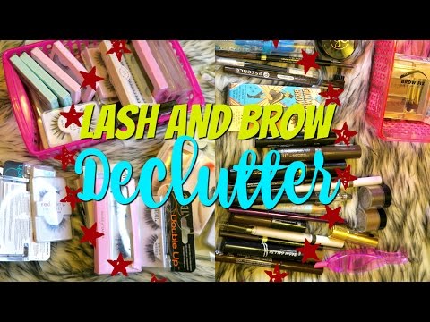 Makeup Declutter 2017 - Brow Products & Lashes | DreaCN Video