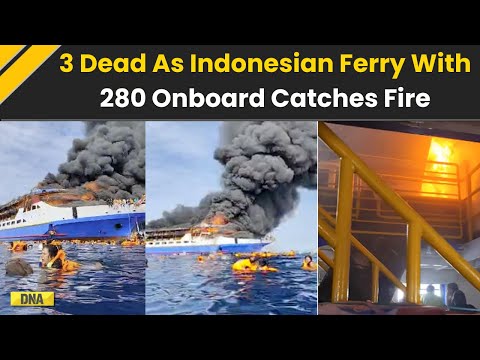 Indonesia Ship Fire: 3 Killed After Indonesian Ferry With 280 Aboard Catches Fire | Indonesia News