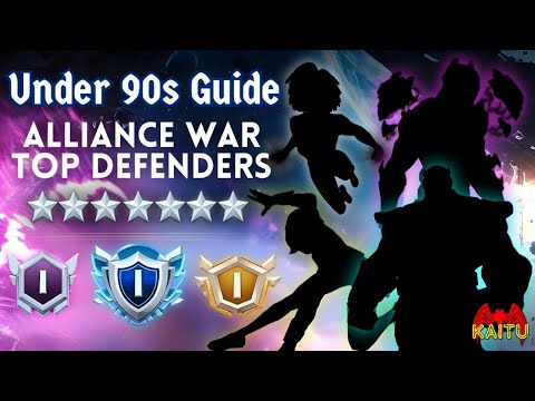 Top Defenders & Placements to WIN Alliance War (Under 90s!) MCOC 2025