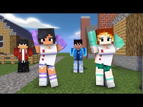 gomy gomy me too first meet nurse aphmau, kim, aaron and pierce - minecraft animation #shorts