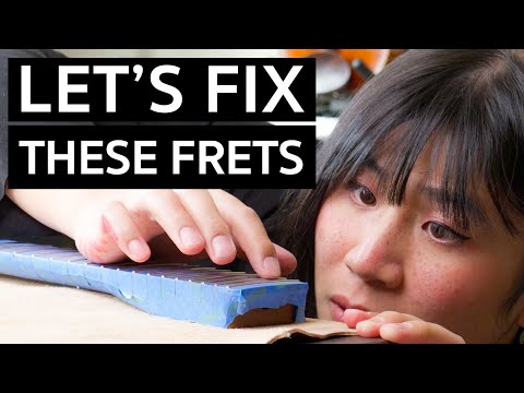 Fret Level, Crown, and Polish on a Fender Telecaster | Hazel #1