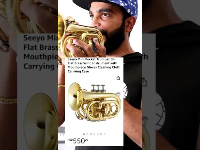 Vídeo relacionado con Trompeta Miniatura Réplica Mini Trompeta Caja Regalo Instrumento Musical Mini Modelo Instrumento Chapado Oro Adornos Musicales