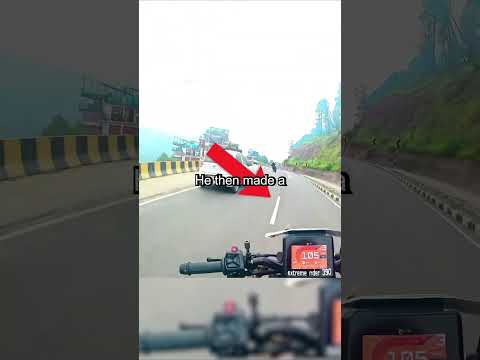 Biker Inspects A Crazy Car