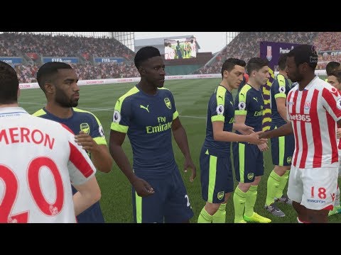 FIFA 17 (PS4 Pro) Stoke City v Arsenal PREMIER LEAGUE 19/8/2017 REPLAY SIM MATCH 1080P 60FPS
