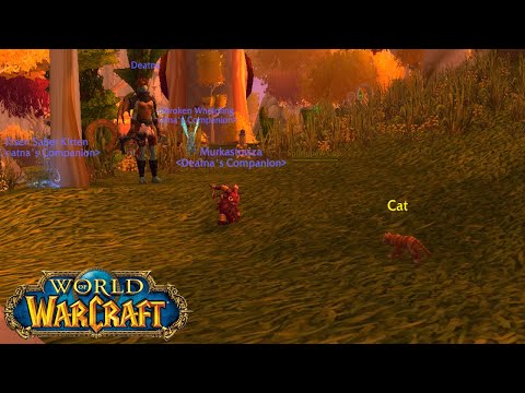 World Of Warcraft #3 Horde Druid Questing And Capturing CAT. (No Mic)
