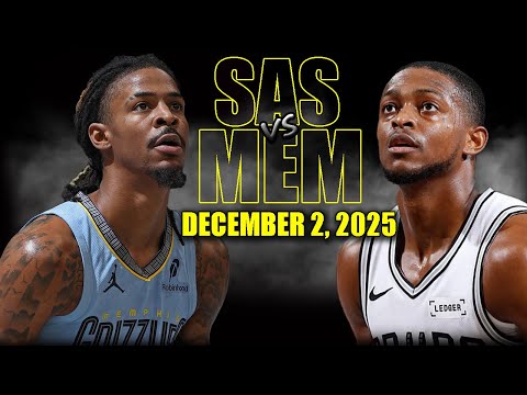 San Antonio Spurs vs Memphis Grizzlies Full Game Highlights - December 2, 2025 | NBA Season