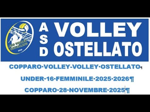COPPARO VOLLEY-VOLLEY OSTELLATO