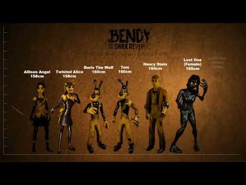 Bendy and the Dark Revival HEIGHT COMPARISON   BATDR BATIM Height Comparison
