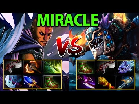 Miracle- Dota2 7.00 [Slark] vs Anti Mage- Try Hard in Pub Game