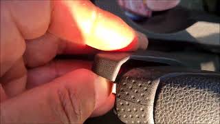 How to replace the handbrake lever button on a 15 plate Vauxhall maka