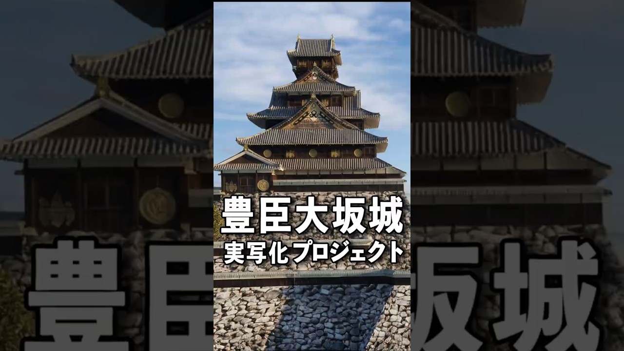豊臣大坂城完全実写化プロジェクト #大阪城 #豊臣秀吉 #shorts #戦国時代