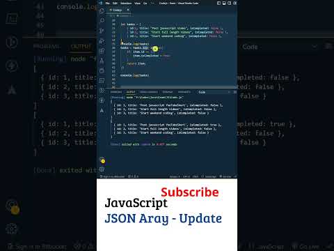 Javascript In Telugu Update Json Array Map Method Javascript Tutorial For Beginners Js Basics