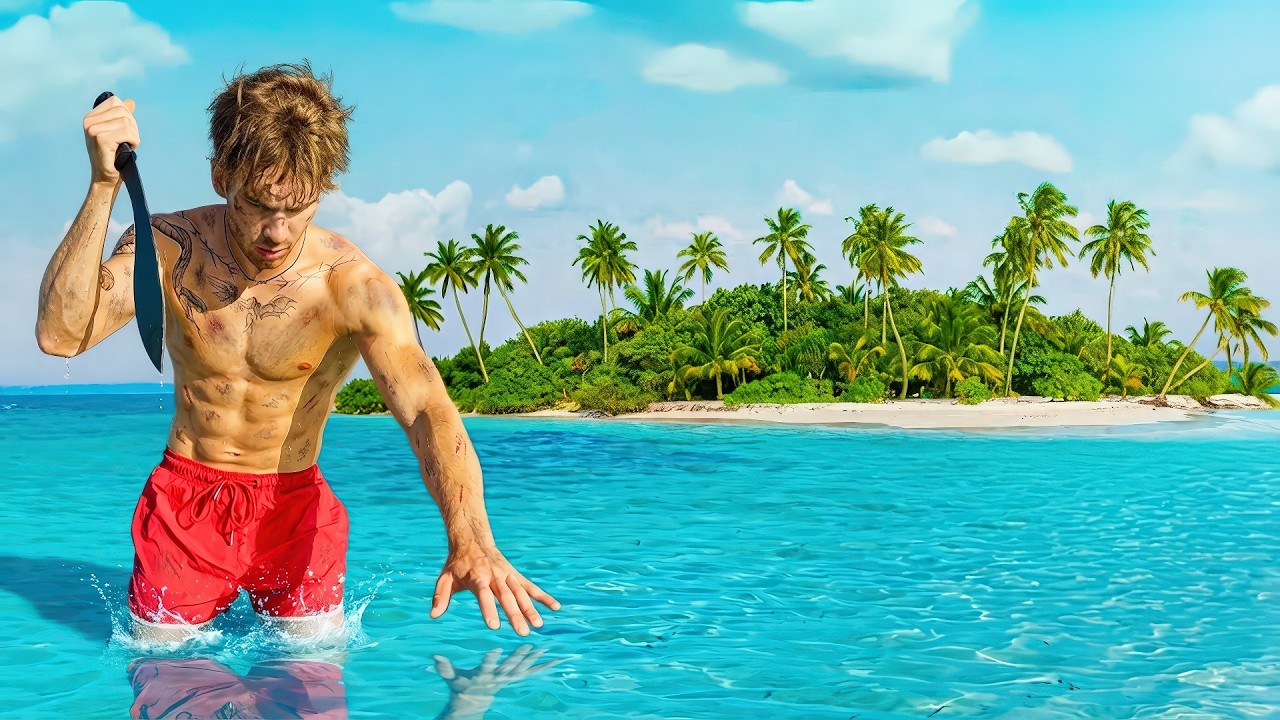 I Survived 100 Hours on a Desert Island! (Without Food)