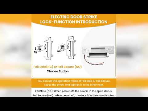 Review: Access Control Electric Strike Door Lock Fail-Secure/Fail-Safe Kit System, Door Buzzer...