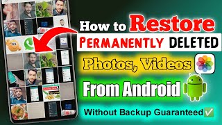 How To Recover DELETED Photos And Videos From Android Without Backup | Restore DELETED Photos,Videos