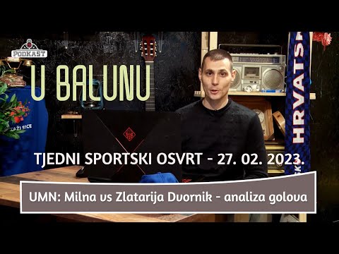 U BALUNU - Sportski izvještaj - 27. 02. 2023. - UMN: Milna vs Zlatarija Dvornik - analiza golova