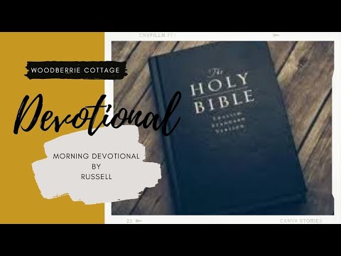 Morning Devotions #289 [I Timothy 4:12]