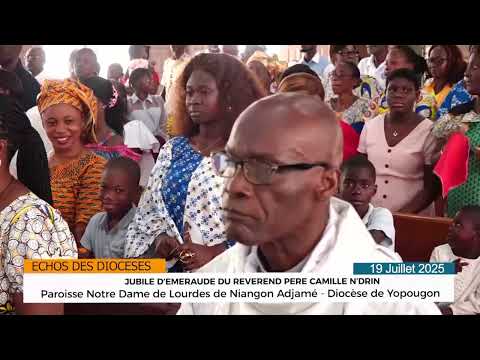 ÉCHOS DES DIOCÈSES / JUBILE D’ÉMERAUDE SACERDOTAL DU RP CAMILLE N'DRIN A NDL NIANGON ADJAME