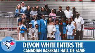 Devon White is inducted into the Canadian Baseball Hall of Fame!