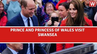 The Prince and Princess of Wales visit Swansea