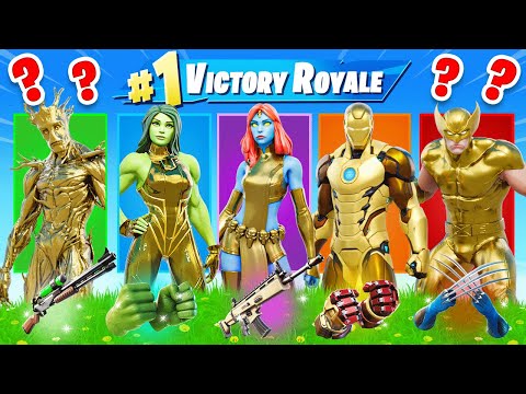 Thor Takes on Fortnite with Gold Foil Skins | Epic Battle Pass Challenge