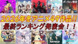 【アニメ感想・考察】2026年冬アニメランキング発表会！！作品編 #萌爆弾 #もっかわ