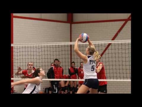 161112 Sliedrecht Sport Dames 2 - VCN Dames 1 (Foto's: Brian Cleton)