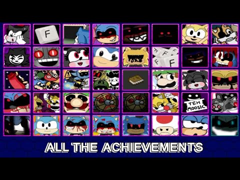 ALL THE ACHIEVEMENTS OF FIVE NIGHTS AT SONIC'S: MANIAC MANIA | TODOS LOS LOGROS | FNAF FAN GAME |