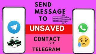 How to Send message From Telegram To Whatsapp without save Number  | Send message Amazing tricks