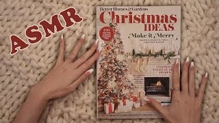 ASMR Christmas Magazine Flip Through 🎄 (soft spoken + paper sounds)