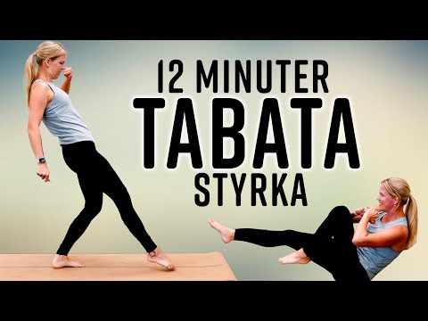 12 MINUTER TABATA med fokus på styrka för hela kroppen - perfekt vid tidsbrist