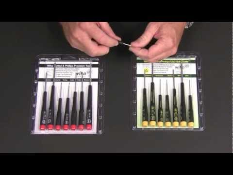 Wiha 7 Piece Precision Screwdriver Set PN 26190 Phillips and Slotted
