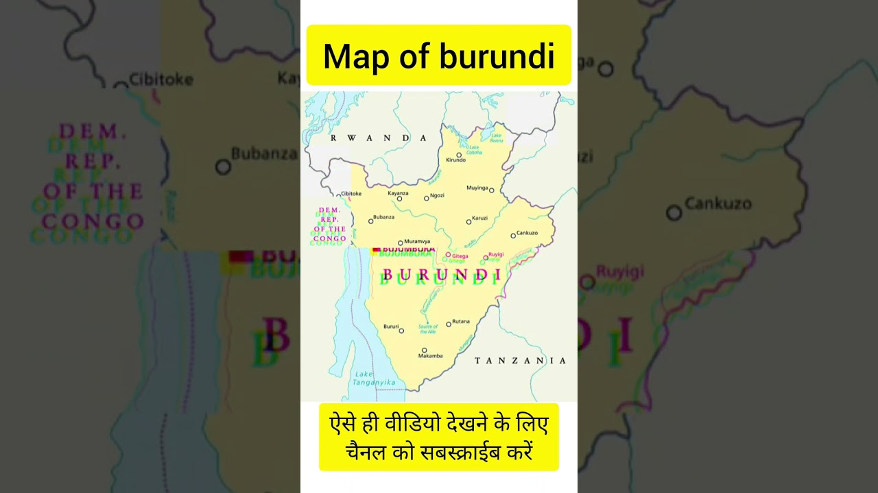 Map of burundi country || #factmystery #shorts