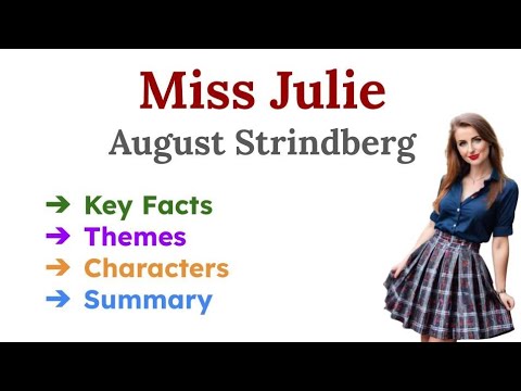 Miss Julie by August Strindberg Summary in Hindi/Themes/ Characters