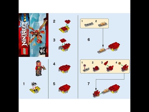 LEGO® Ninjago 30422 Мини-дракон Кая. Инструкция по сборке