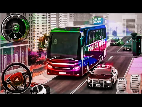 Police Prisoner Bus Transport Simulator 3D - US Police Bus Service Driver - Android GamePlay