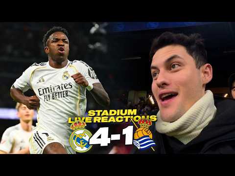 Vini Jr. Statement Win 🔥Real Madrid vs Real Sociedad Bernabéu Live Reactions & 4K Highlights