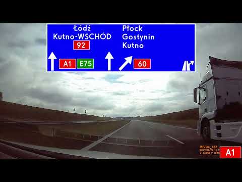 A1: Toruń Południe - Łódź Północ