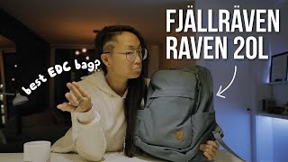 Fjallraven (not Kanken) Raven 20L in depth review: EDC work laptop minimal, urban, city, backpack