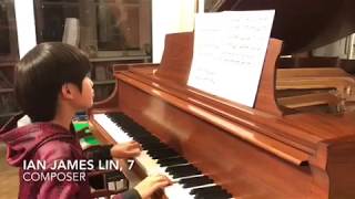Seven-year-old composer Ian James Lin of Wakefield 12/21/2016