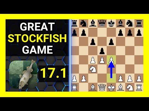 Great Stockfish 17.1 Chess Game, Semi-Slav Defense, Marshall Gambit
