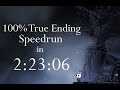 Hollow Knight 100% True Ending Speedrun - 2:23:06
