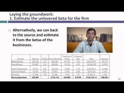 Session 18: Optimal Financing Mix II- The cost of capital approach