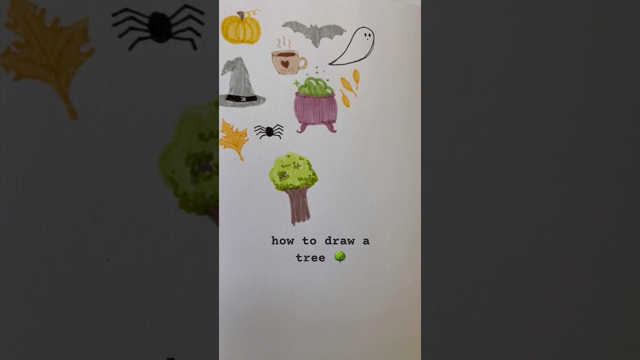 now you can draw happy little trees 🥰🌳 #art #drawing #howtodraw #drawingtutorial #bobross #trees