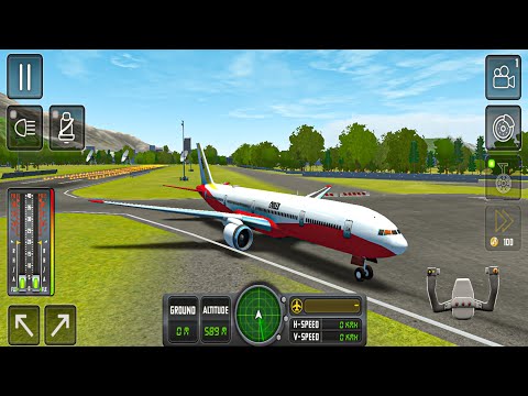 Airplane Flying Flight Pilot Simulator Games #2 - Uçak Sürüş Simülatör -  Android Gameplay