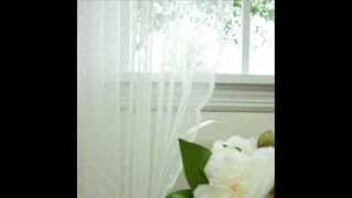 Beautiful Jacquard Sheer Lace Curtain Pair; beautiful lace curtains, jacquard sheer curtains,