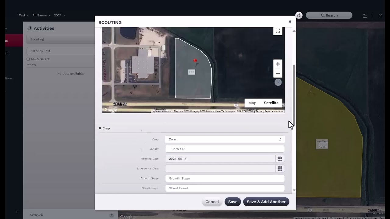 How to add a Scouting Report in FieldOps