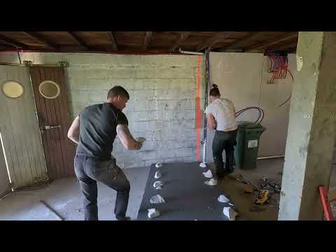 Basement renovation into living room/kitchen | TIMELAPSE | 150 days of work with friends in 10 min.