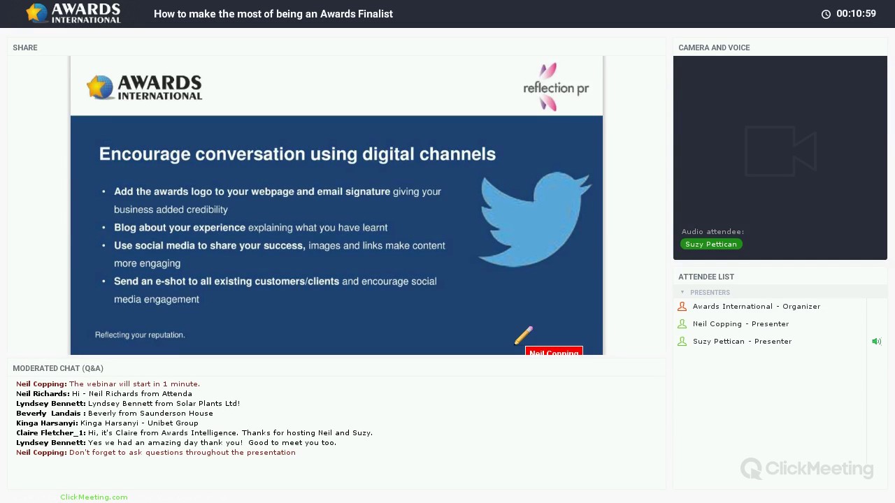 How to capitalise on your awards success - UK Business Awards webinar