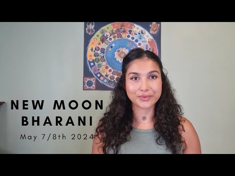 🌑 New Moon in Aries Bharani May 7/8th 2024 Vedic Sidereal Astrology ✨️